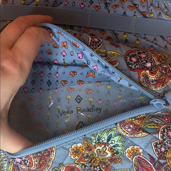 NWT Vera Bradley Multicolor Paisley Hanging Travel Makeup Bag - Picture 10 of 14